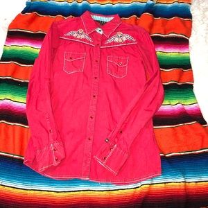 Cowgirl up button up